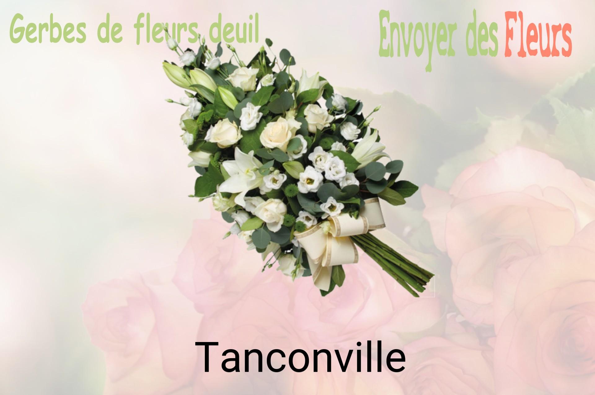 Gerbe de fleurs de deuil livrée à Tanconville